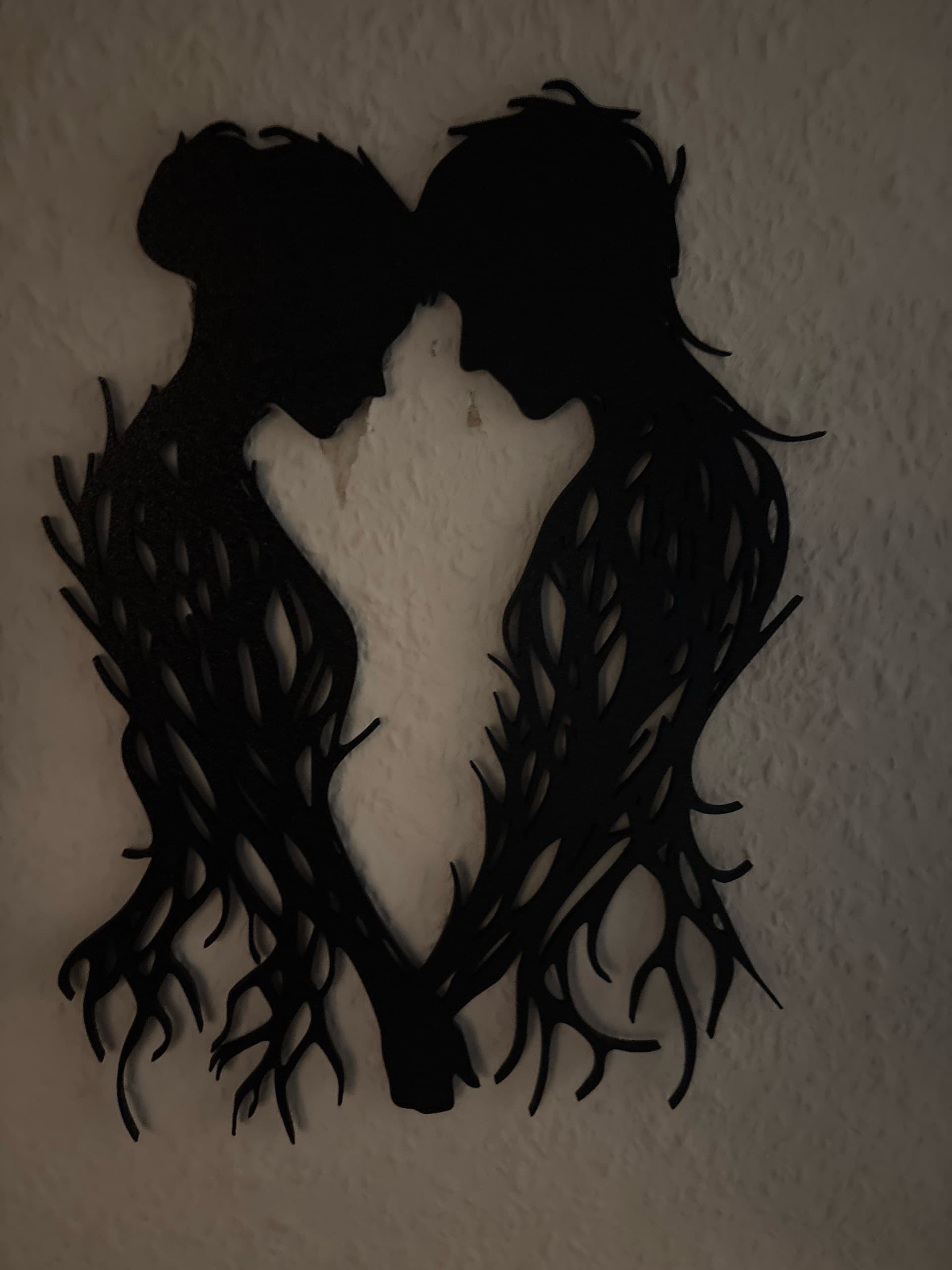 Couple enlacé sous l'Arbre de Vie - Décoration murale ou à poser